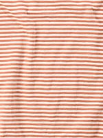 4545 Cotton Stripe 45 Star T-shirt Sunset Orange Stripe