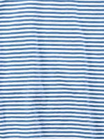 4545 Cotton Stripe 908 Ocean T-shirt Light Blue Stripe