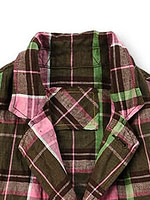 Indian Linen Twill 908 Shirt Jacket Brown x Green