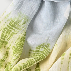Indian Linen Tie-dye Stole Saxe