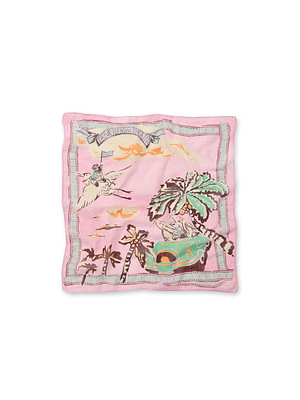 Picture Book Bandana Drive-in Cinema Pink