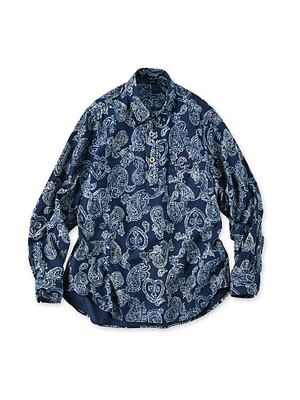 Indigo 504 OX Paisley 908 Loafer Button Down Pull Indigo Heart Paisley