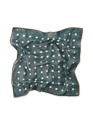 Marukoro Green Gauze Bandana Dark Green