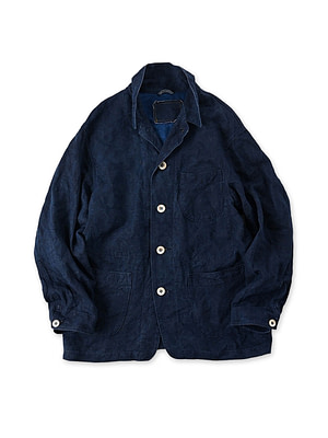 Indigo Linen Cloth Ocean Jacket Indigo