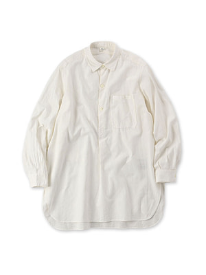 Khadi OX 908 Grandpa Pull Shirt White