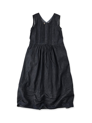 Mugihiko Denim Petti Dress Nou Indigo 45 Nou