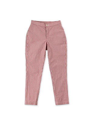 OX Stretch Easy Slim Pants Red Stripe