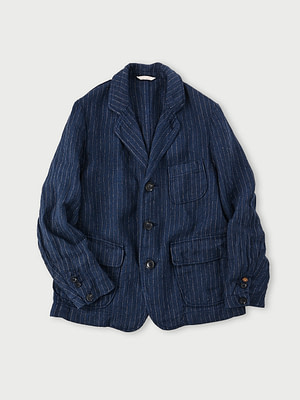 Linen Tweed 908 Blazer Navy