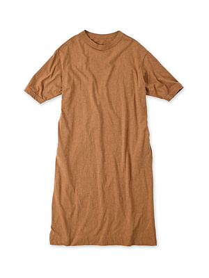 Tenjiku 45 Star Short Sleeve Dress Camel