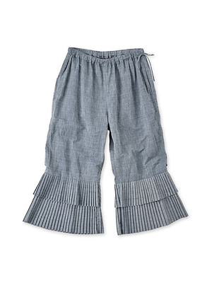 Ai Dungaree Indian Khadi Pleats Frill Wrapper Pants