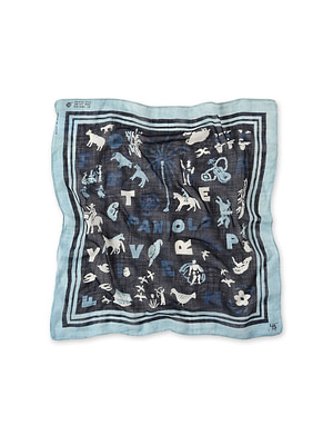 Indigo Gauze Paniolo Bandana Indigo