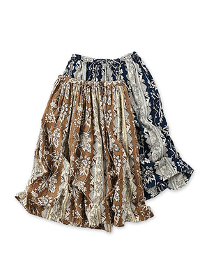 Sarasa Block Print Easy Gather Skirt