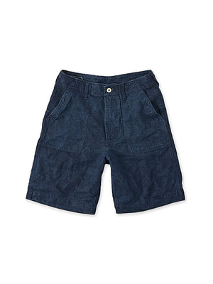 Indigo Linen Cloth 908 Baker Short Pants