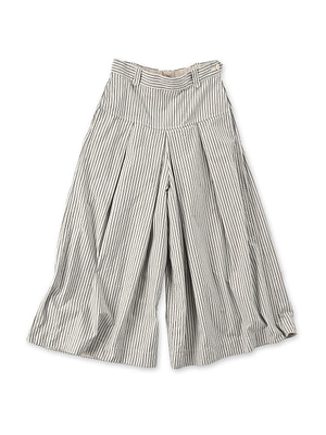 Cook Weather Long Culotte Skirt White Hickory