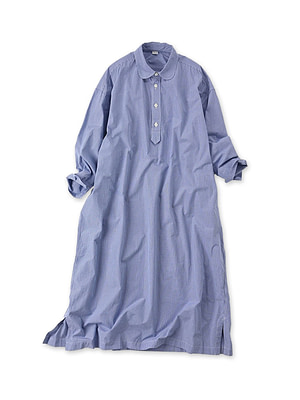 No.180 Miko M Shirt Dress Blue Mini Gingham