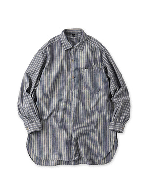 Dungaree Stripe 908 Grandpa Pull Shirt Dungaree Stripes