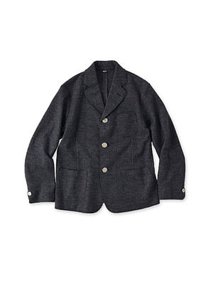 Jersey Flannel Shirt Jacket Houndstooth