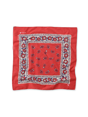 Doama Hira Frame Flower Bandana Red