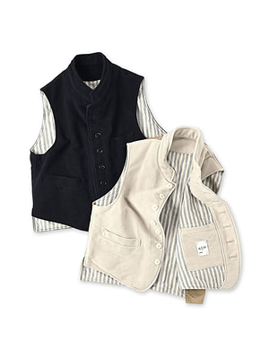 Cotton Flannel 908 Stand Collar Vest