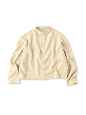 US Mou Knitsew Square Cardigan Off Top