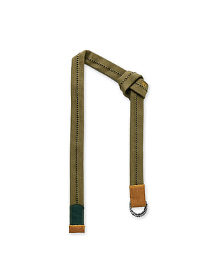 Military Tubular Knit Belt Khaki