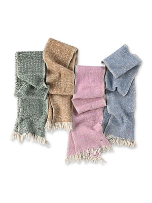 Indian Merino Cashmere Herringbone Muffler