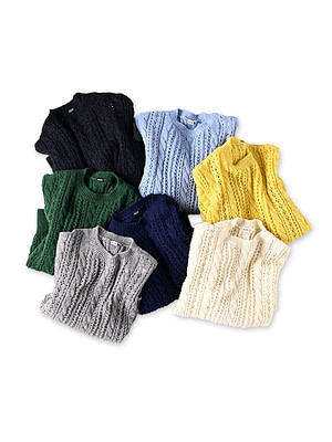 Shetland Cable Lace Sweater
