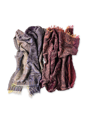 Indian Wool Jacquard Stole
