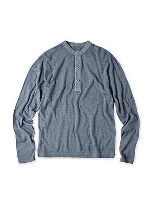 Plant Dyed Whole Super Gauze 908 Henley Bamboo Charcoal