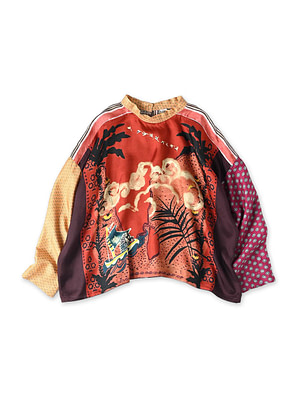 Picture Book Bandana Blouse Red