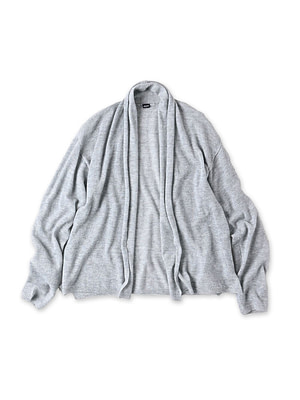 Plant Dyed Cashmere Super Gauze Cache-Coeur Gray