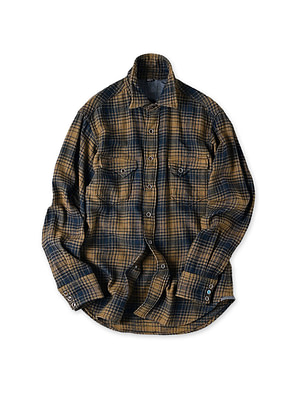 Indigo Zimbabwean Flannel 908 Eastern Shirt Beige