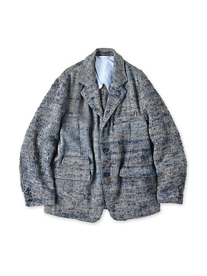 Ai Indian Linen Silk Tweed Notting Hill Jacket
