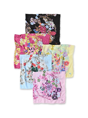 Gauze Flower Wreath Furoshiki