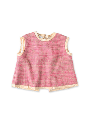 Indian Linen Silk Tweed Camisole Pink
