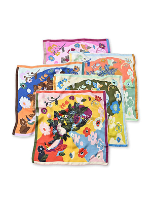 Silk Anemone Bird Bandana
