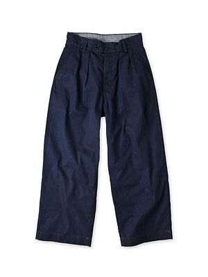 Indigo Thin Gabardine Charlotte Baggy