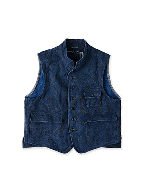 Indigo Linen Duck 908 Hunting Vest