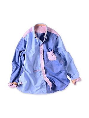 OX Crazy 908 Ocean Button Down Shirt Crazy