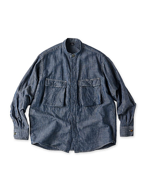 Cotton Linen Ruri Dungaree 908 Neem Shirt Nou