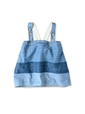Rye Mugi Denim Yoke Pintuck Camisole Indigo Tan