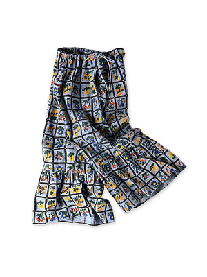 Dungaree Khadi Fleur Chambre Print Rapper Pants