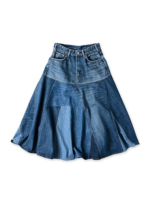 Rye Mugi Denim Charlotte Patchwork Skirt Syou