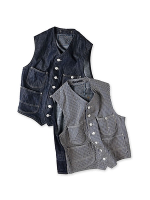 Rye Mugi Denim 908 Work Vest