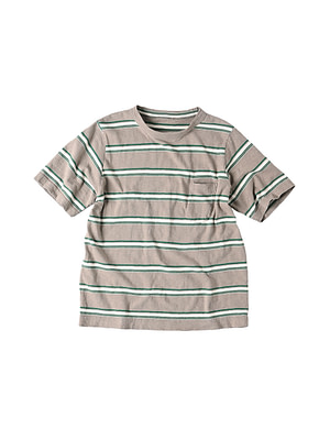 Border Tenjiku 908 45 Star T-shirt Greige Border
