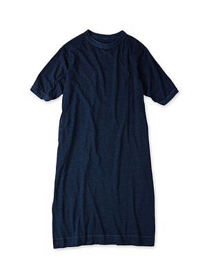 Indigo Tenjiku 45 Star Half Sleeve Dress