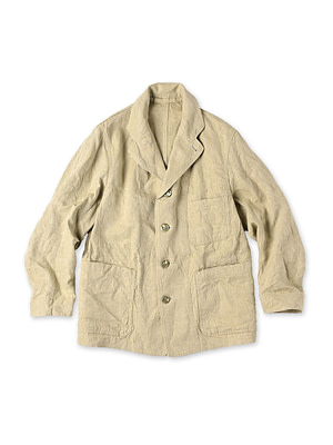 Linen Cloth Nîmes Jacket Beige Chambray