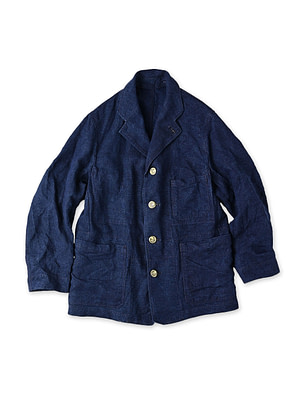 Indigo Linen Cloth Nîmes Jacket