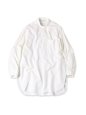 Indian Khadi OX 908 Stand Collar Grandpa Pull Shirt White