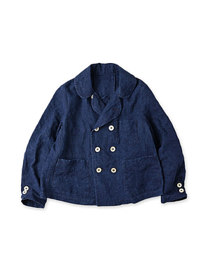 Indigo Linen Cloth Annie W Jacket